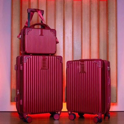 2 Malas Bordo Viagem + Frasqueira | Cadeado Numérico | Padrão ANAC | Rodinhas 360° |