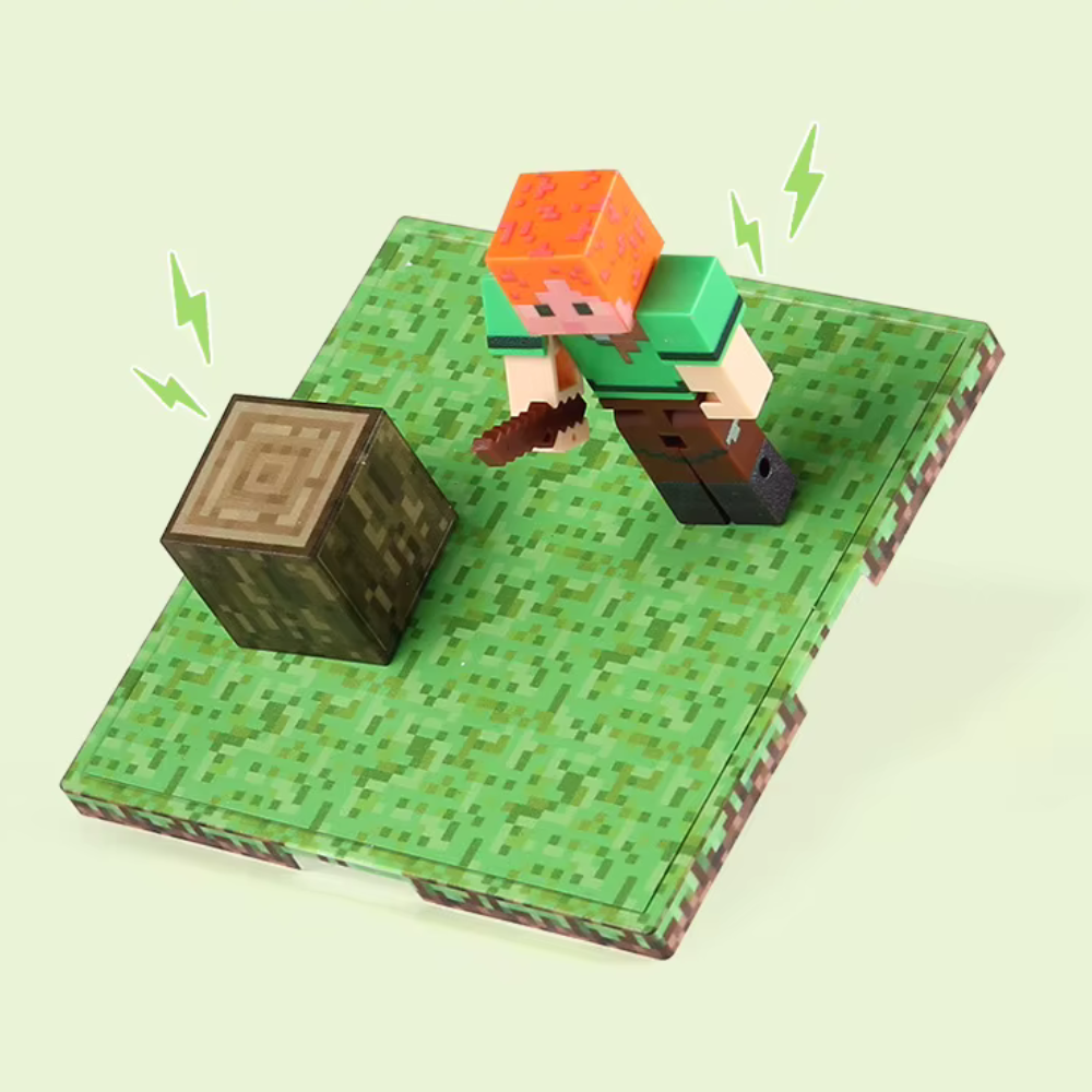 Blocos Magnéticos Colecionáveis Infantil estilo Minecraft – Conjunto de Montagem Educativo