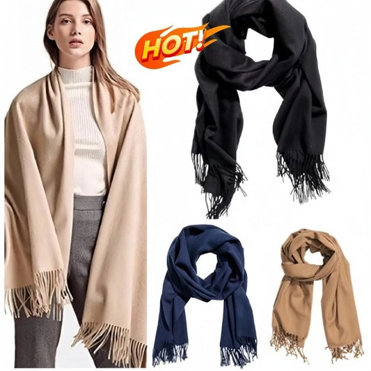 Cachecol Pashmina Feminino Grosso de Inverno